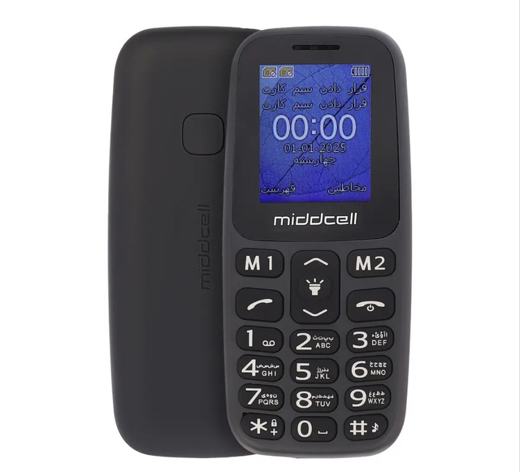 گوشی موبایل میدسل مدل m107 دو سیم کارت ظرفیت ۳۲ مگابایت و رم ۳۲ مگابایت