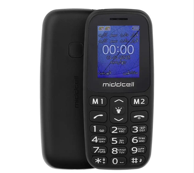 گوشی موبایل میدسل مدل m107 دو سیم کارت ظرفیت ۳۲ مگابایت و رم ۳۲ مگابایت
