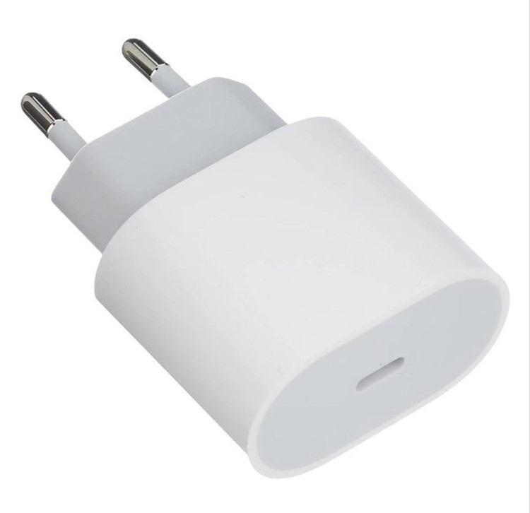 شارژر دیواری ۲۰ وات اپل ۲پین(صدرتل)USB-C (اصلی)