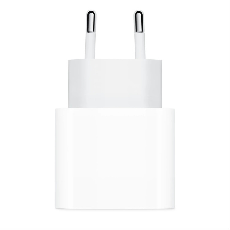 شارژر دیواری ۲۰ وات اپل ۲پین(صدرتل)USB-C (اصلی)